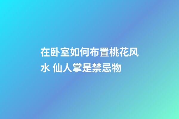 在卧室如何布置桃花风水 仙人掌是禁忌物